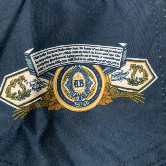 Budweiser Athletic Shorts Blue and Red with Iconic Logo Size 32 - Picture 4 of 9